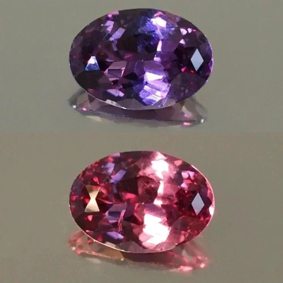 2.90 CT oval spessartite GARNET HIGHEST QUALITY COLOR CHANGE LOOSE UNTREATED - Picture 5 of 10